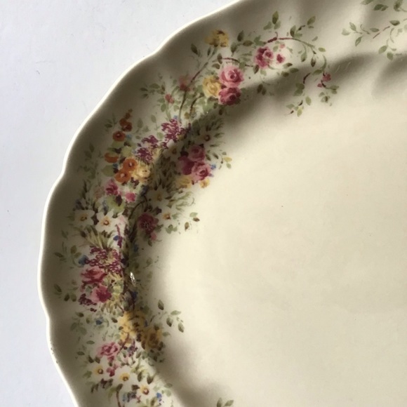 Vintage 1984 Johnson Brothers Lark Rise to Candleford Oval Serving Platter - Picture 2 of 6